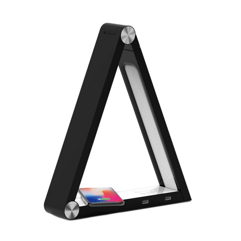 Lampe de table LED triangulaire sans fil rechargeable