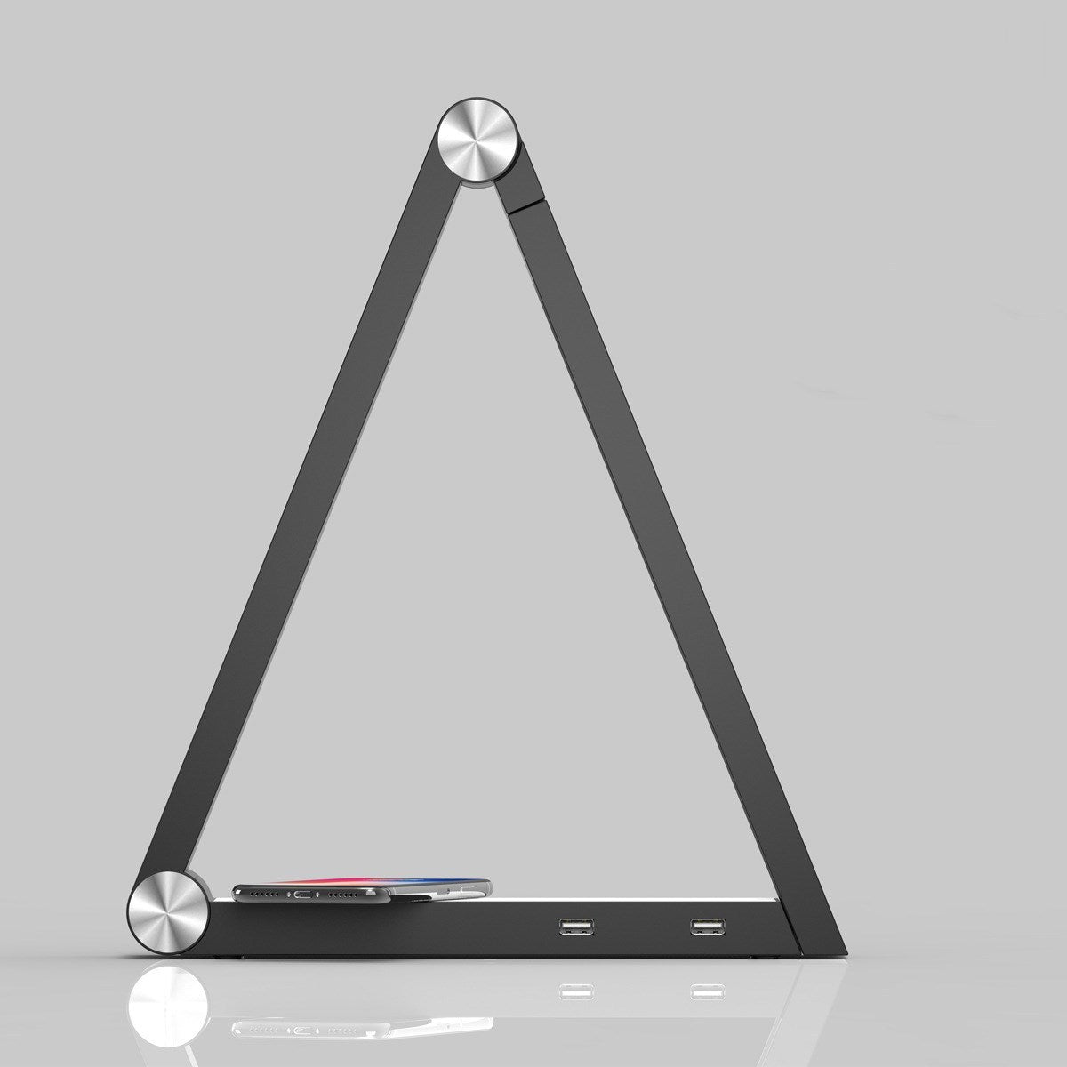 Lampe de table LED triangulaire sans fil rechargeable