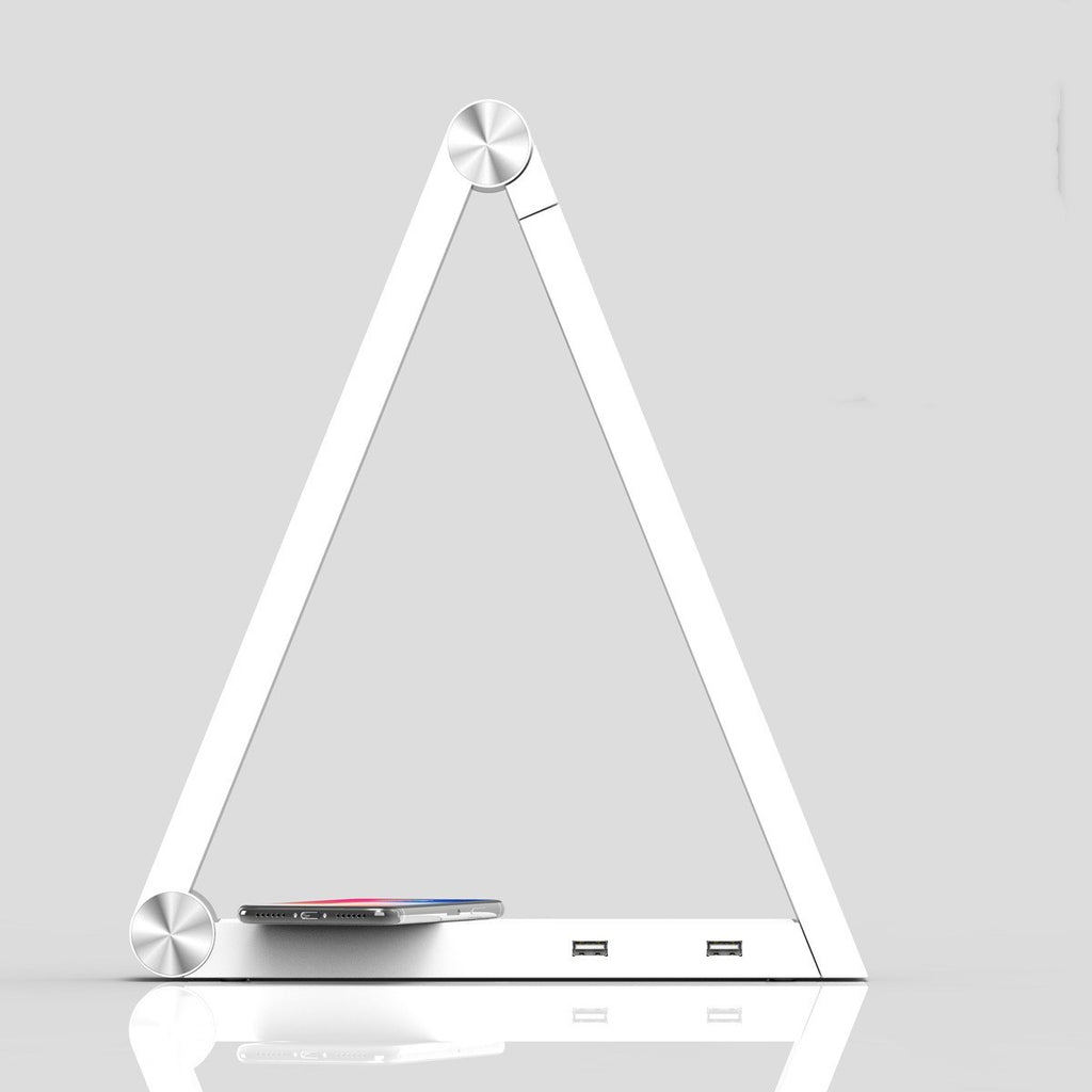 Lampe de table LED triangulaire sans fil rechargeable