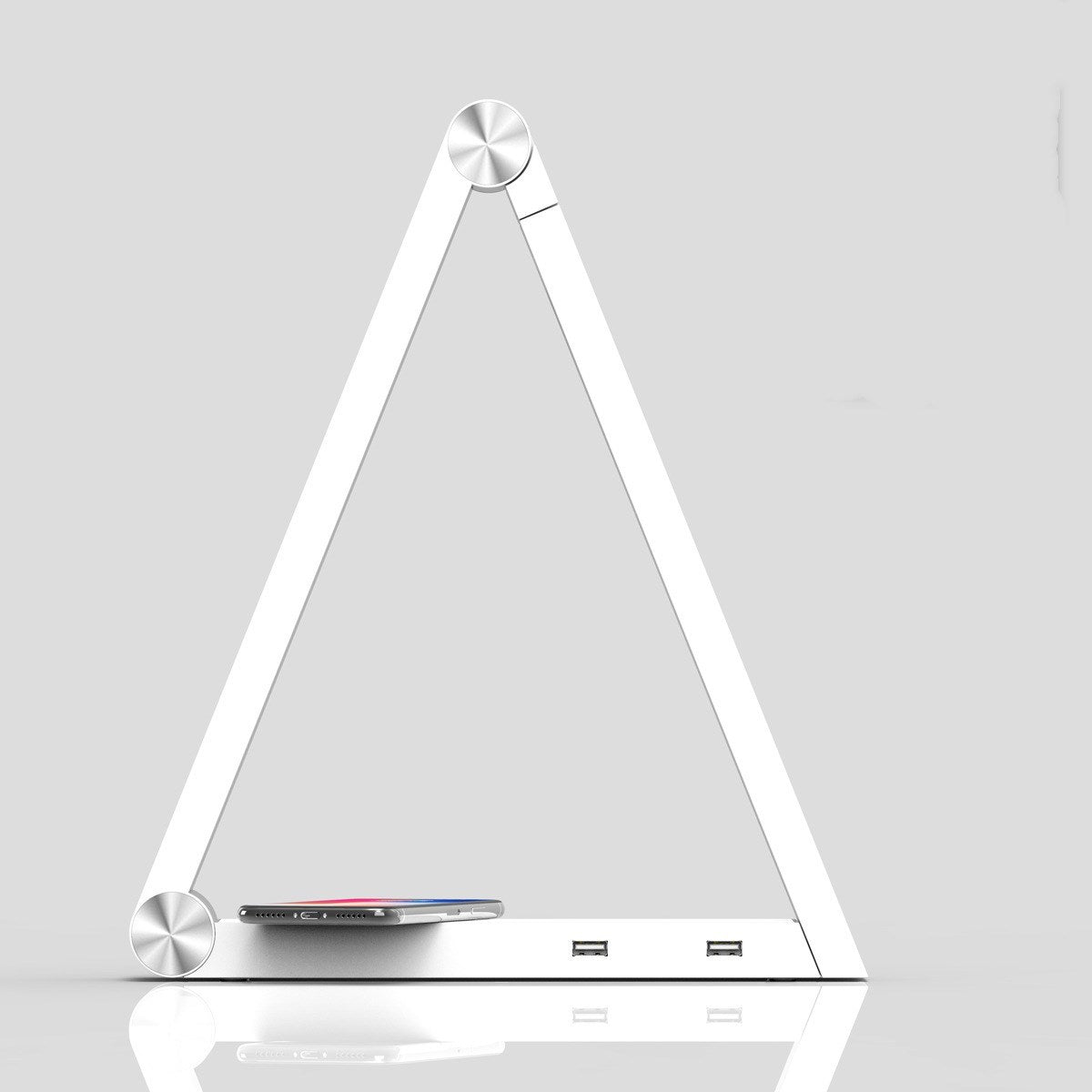 Lampe de table LED triangulaire sans fil rechargeable